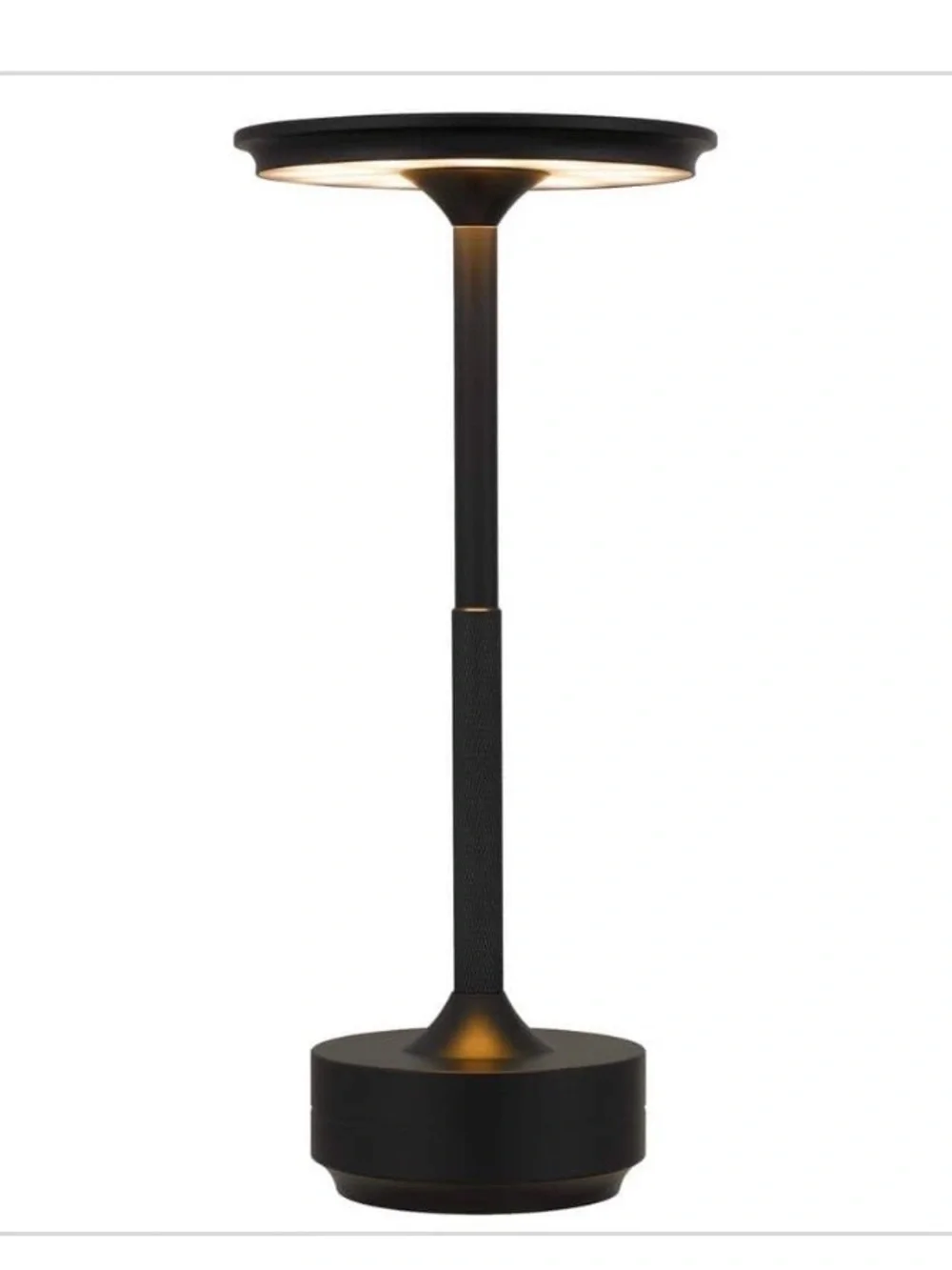 New DSI Matte Black LED cordless rechargeable Table Lamp - Indoor/Outdoor